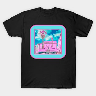 Pink passion palm tree T-Shirt